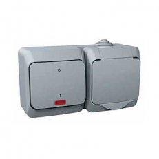Schneider WDE000683 Zásuvka 230V 16A a spínač dvojpólový se signal.kontrolkou