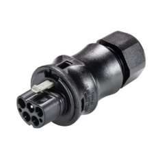 vidlice na kabel gesis RST, 4-pól, průchodka 10-14mm, lisovací kontakty, černá