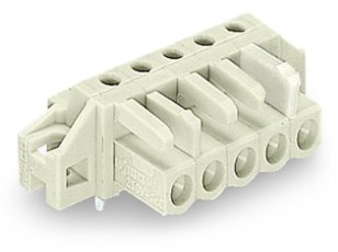 Pružinová svorkovnice THT úhlová 5 mm šedá 12pól. WAGO 722-242/031-000