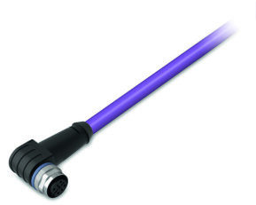 Kabel PROFIBUS Zásuvka M12B  úhlová 5pól. Fialová WAGO 756-1102/060-100