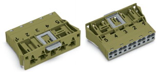 Zástrčka Snap-In 5pól. Kód. B světle zelená WAGO 770-775