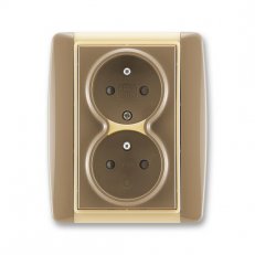 ABB 5512E-C02359 25 Zásuvka dvojnásobná chráněná s clonkami