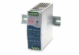 Napájecí zdroj na DIN 120W 24V 5000mA MEAN WELL SDR-120-24