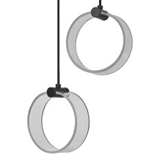 Závěsné svítidlo LEDVANCE Decor Circle 2XPendant PL 14W Click CCT Black