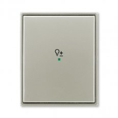 ABB Time Kryt 1násobný symbol stmívání starostříbrná 6220E-A01004 32