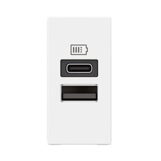 MOSN 2XUSB-A+C NABÍJEČKA 3A 1M BÍLÁ LEGRAND 077670L