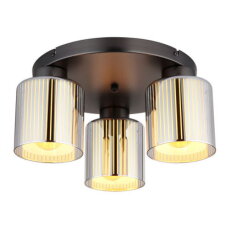 Stropní svítidlo FELICIA černý chrom 3x60W E27 IP20 GLOBO 16056-3D