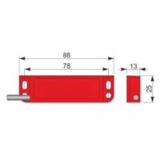 Bezpečnostní magnetický senzor AECO SMS88-P5 NO+NC CL LC10