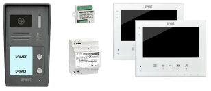 Souprava barevného 7'' handsfree videotel. pro 2 účast, dvouvodič URMET 1736/512