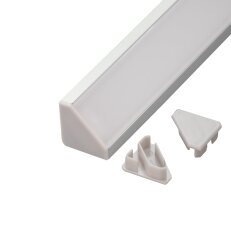 Koncovka profilu R6 šedá T-LED 096640