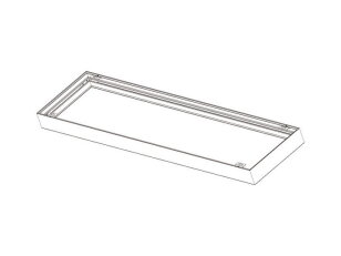 KOVOVÝ RÁM 600x600 pro přisazenou montáž vestavných LED panelů PANLUX PN22900014
