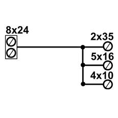 Distribuční blok LK DTB 185+8x24 ELEKTRO BEČOV ULK185K