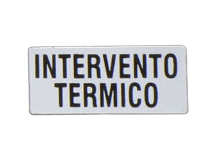 Lovato LPXAI233 Štítek ''INTERVENTO TERMICO''