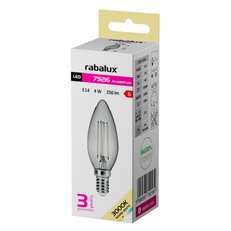 Světelný zdroj Filament LED, E14 C35, 4W, 250lm, 3000K RABALUX 79216