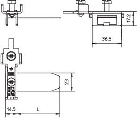 OBO 927 2 6-K Pásková uzemňovací objímka pro trubky 3/8-4'' Nerez ocel