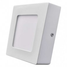 LED přisazené svítidlo PROFI, čtvercové, bílé, 6W neutrální bílá EMOS ZM6122