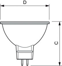 Reflektorová LED žárovka PHILIPS MASTER LEDspot Value D 5.8-35W MR16 927 60D