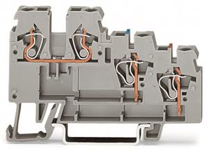 3vodičová svorka pro senzor S barevnými přívody vodiče 2,5mm2 šedá WAGO 270-560