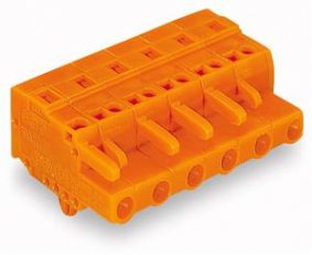 Pružinová svorka CAGE CLAMP 2,5mm2 oranžová 3pól. WAGO 231-703/008-000