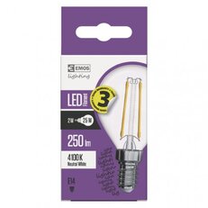 LED žárovka Filament 2W(25W) 250lm E14 NW mini globe Emos neutrální bílá
