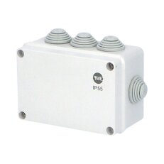 Krabice SolidBOX 68032 IP55 130x95x58mm plné víko stupň. vývodky (8x) FAMATEL