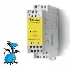 Relé s NVK, DIN, 2Z+1R+1AUX 6A, 24V DC, BS, SIL3 FINDER 7S.43.9.024.0211