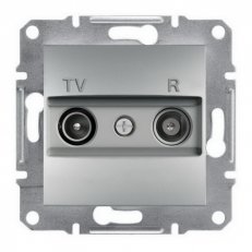 Asfora Zásuvka TV-R, průběžná, alu SCHNEIDER EPH3300261