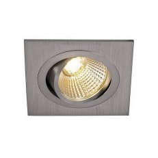 NEW TRIA LED downlight ctvercova sada cesany hlinik LED 6W 38° 3000K SLV 113916