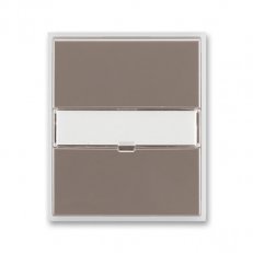 Kryt vypínače s popisovým polem 3558E-A00610 26 lungo/mléčná bílá Time ABB