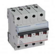 TX3 JISTIČ, 4 PÓLOVÝ, CHAR. C, 16A 6000A LEGRAND 403562