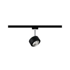 URail LED-spot Aldan 9W černá mat/chrom 2700K kov/umělá hmota stmívatelné 96927