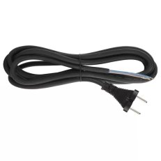 Přívodní kabel FLEXO H05VV-F 2x0,75C s kontur vidlicí 15m černá PVC