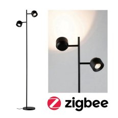 LED stojací svítidlo Smart Home Zigbee Puric Pane 2700K 2x3W černá 79780