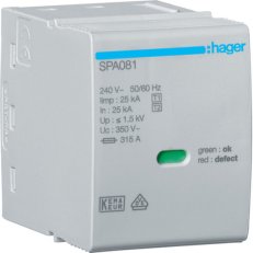Výměnný modul L-N(PEN) pro SPA800/SPA801, 25 kA HAGER SPA081