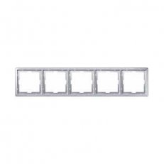 Schneider MTN481560 Rámeček Artec, pětinásobný, Aluminium