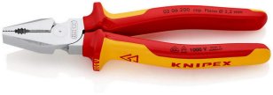 KNIPEX 0206200 kleště kombinované silové do 1kV chromované 200mm KN 02 06 200