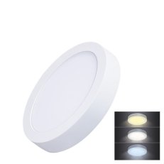 LED mini panel CCT přisazený 12W 900lm přepínání 3000K 4000K 6000K kulatý WD170