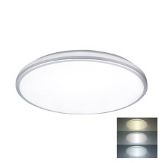 LED osvětlení s ochranou proti vlhkosti IP54 24W 2150lm 3CCT 38cm SOLIGHT WO797