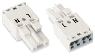 Zdířka 2pól. Kód. A bílá WAGO 770-222