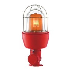 Maják signální blikající EX 080 LA L H 12V DC, IP66, oranžová, červená, halogen