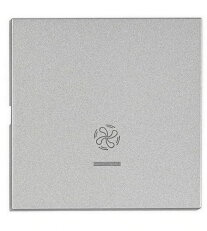 Kryt přístrojů s průhledem, symbol ventilátor, stříbrný SCHRACK EV122319--