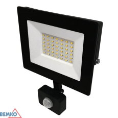 Reflektor LFK KASTEL LED 4000K 30W 2400lm IP65 pohyb.senzor Bemko 107647