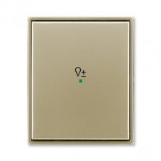 ABB Time Kryt 1násobný symbol stmívání šampaňská 6220E-A01004 33