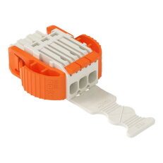 1vodičová pružinová svorkovnice, Páčka, Push-in CAGE CLAMP, Světle šedá