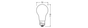 Světelný zdroj LED CLASSIC A V 17W 830 Frosted E27 LEDVANCE 4099854484438
