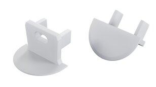 Koncovka profilu EC-PROFIL AXIN WHITE WITH HOLE GREENLUX GXLP1500