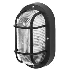 Bulkhead Essential Oval E27 Black OSRAM 4058075845589