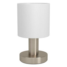 Stolní svítidlo MONTETTO 1x E14 40W IP20 matný nikl/bílá EGLO 31841