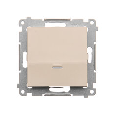 Ovládač zapínací, s orientačním LED, 1/0 So, bez piktogramu, 16AX 250V, krémová