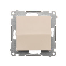 Spínač jednopólový, řazení 1, (strojek s krytem)10AX, 250V~ 250V krémová